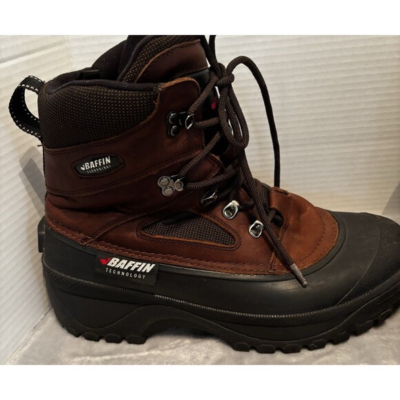 Baffin Thunder Winter Boots Bark Brown Leather Wool Liner Men\'s 12 Cold Climate main image 14